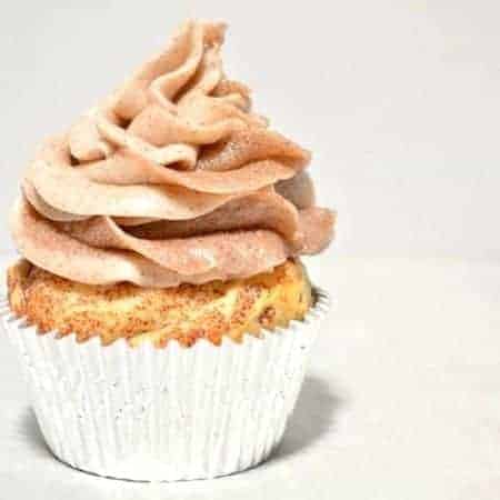 These cinnamon roll cupcakes are made with Pillsbury Cinnamon Rolls and topped with a cinnamon cream cheese frosting swirled with extra cinnamon and sugar!