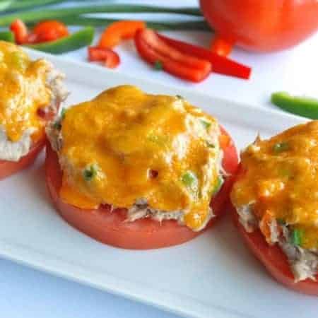 This gluten free version of the tuna melt, loaded with veggies is sure to please the whole family!
