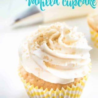 The perfect vanilla cupcake. An EASY friendly from scratch recipe! Light, fluffy, and loaded with vanilla flavor! Plus tons of tips and tricks on HOW to make the perfect cupcake that will work on ANY recipe!