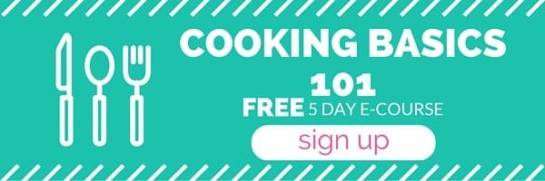 Master the Cooking Basics needed to tackle any recipe! Feel more confident in the kitchen! Save time, money and eat a little healthier by cooking at home.