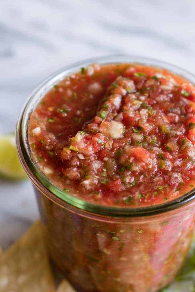 Easy Homemade Salsa (Restaurant Style!) - House of Yumm