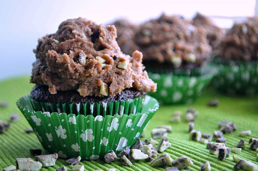  Chocolate Cookie Dough with Mint Chip Frosting!! From House of Yumm  