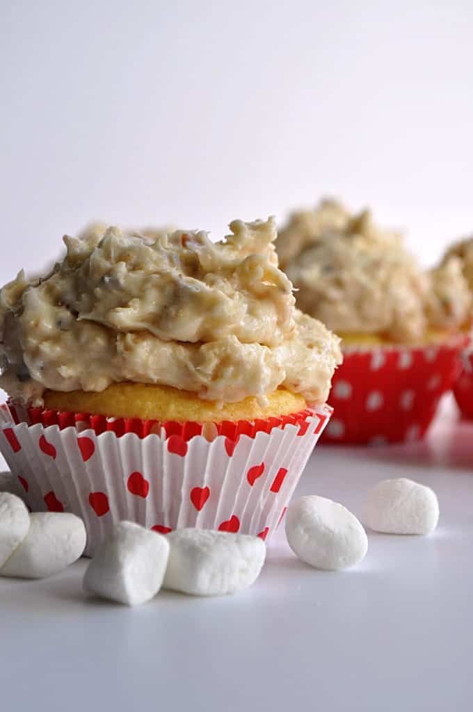 Samoa Rice Krispie Treat Frosting - House of Yumm