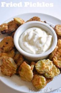 Fried Pickles.  Super quick and easy to make at home.  Gameday snacking perfection 