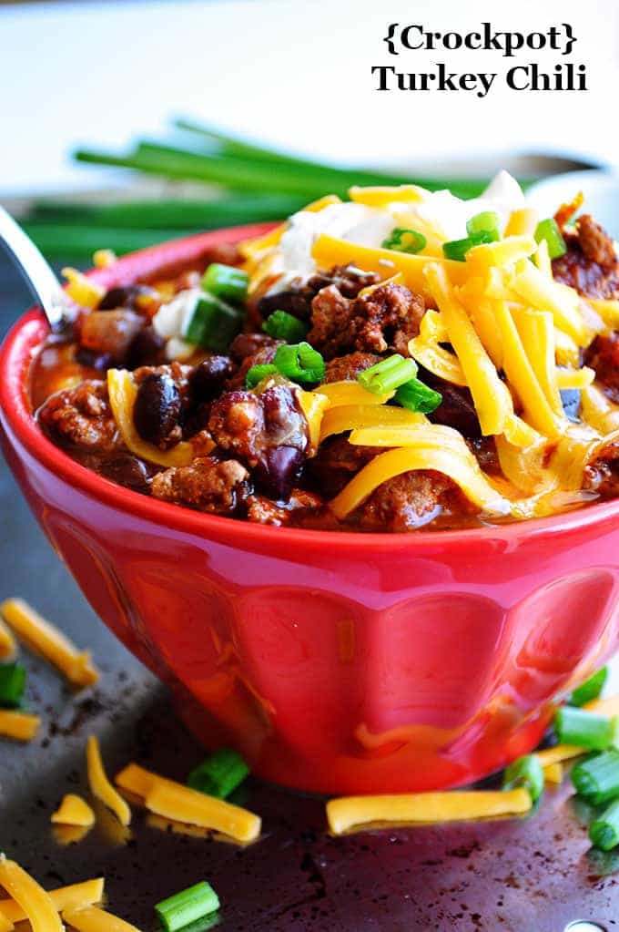 {Crockpot} Turkey Chili - House of Yumm