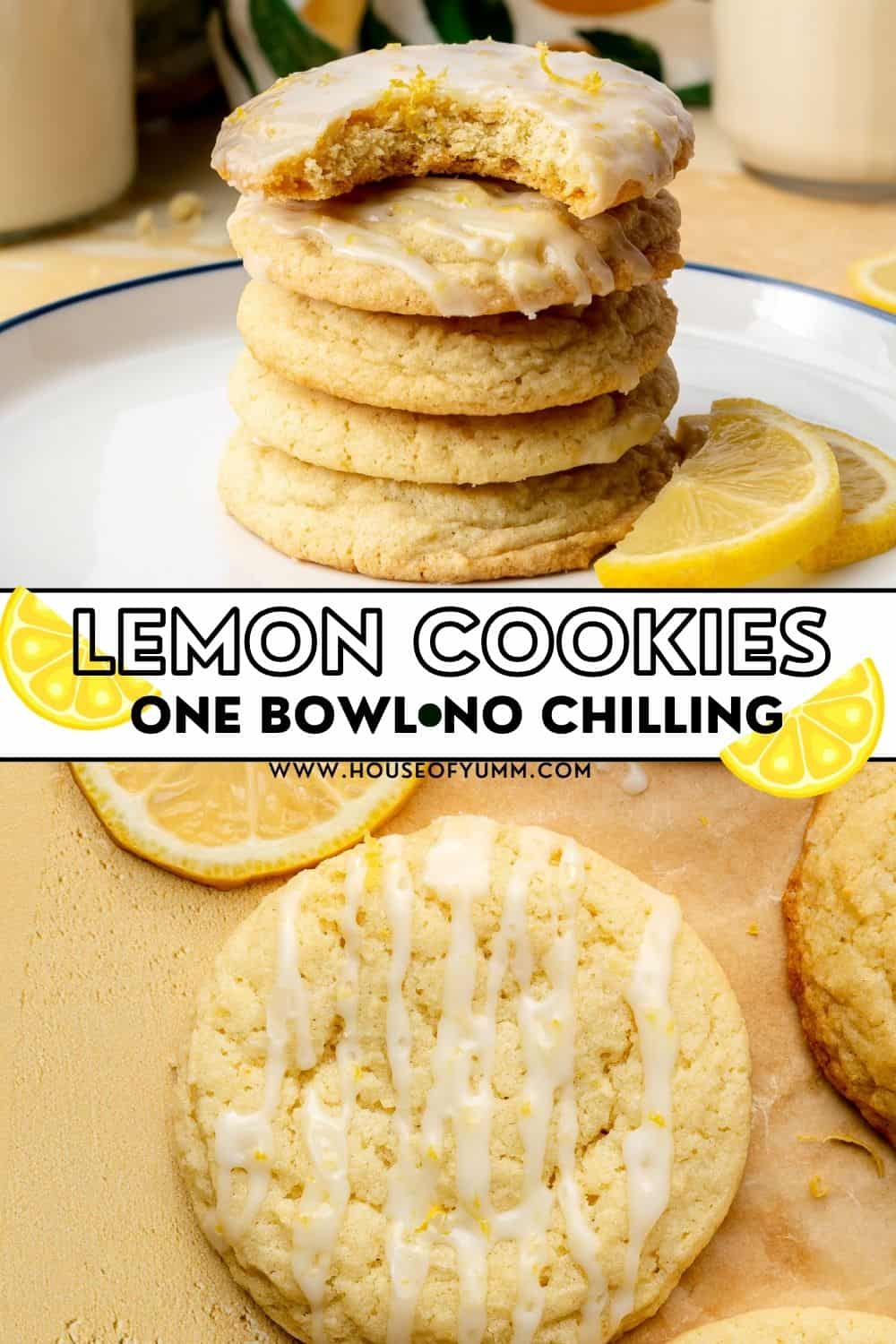 Lemon Cookies Pinterest collage