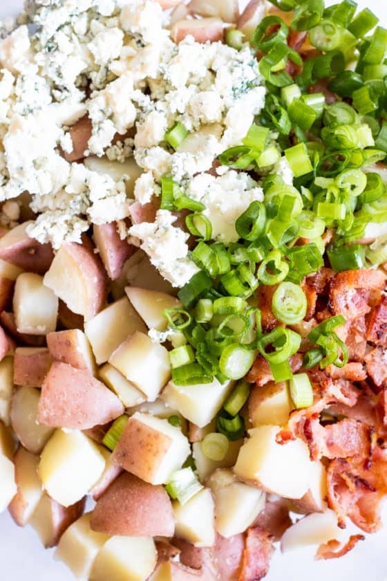Red White & Blue Potato Salad - House of Yumm