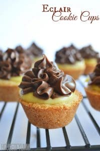 Eclair Sugar Cookie Cup