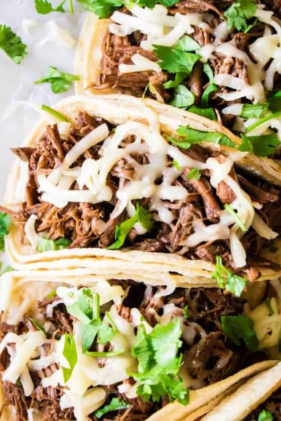 Slow Cooker Sweet Barbacoa- Perfect for Tacos!