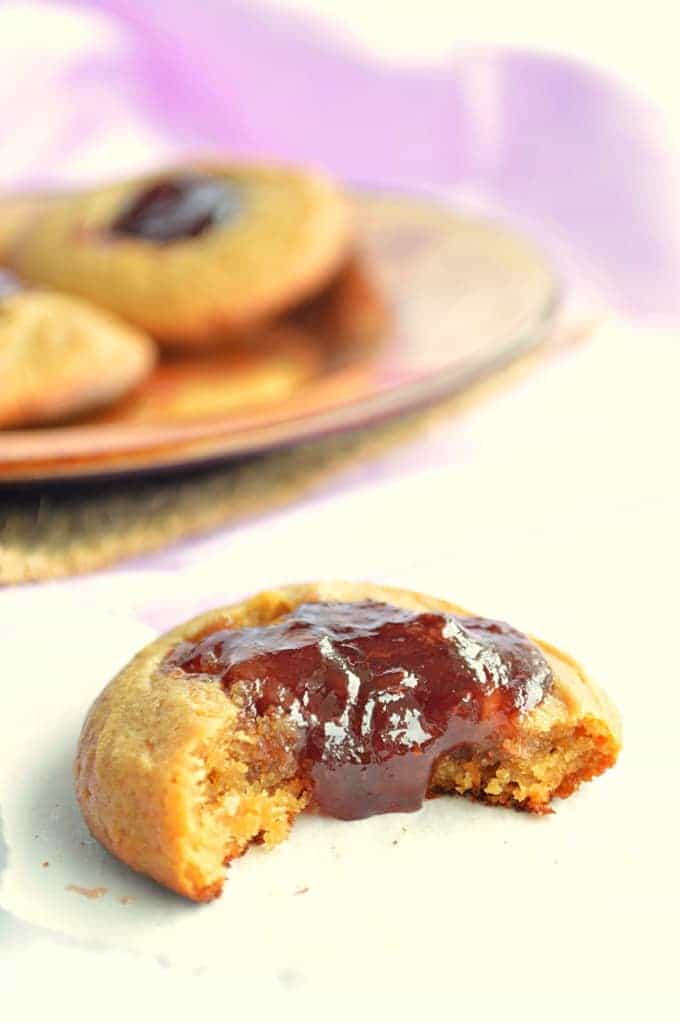 Flourless Peanut Butter and Jelly Cookies - House of Yumm