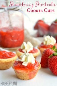 Strawberry Shortcake Cookie Cups