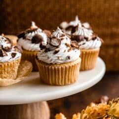 Maple Cupcakes with Marshmallow Frosting