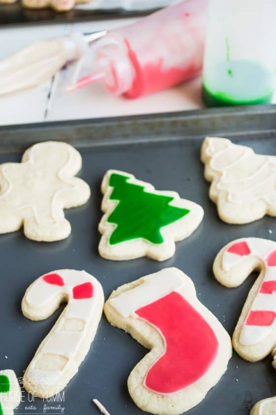 Easy Iced Sugar Cookies House of Yumm