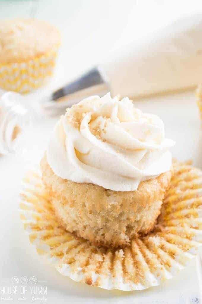 The perfect vanilla cupcake. An EASY friendly from scratch recipe! Light, fluffy, and loaded with vanilla flavor! Plus tons of tips and tricks on HOW to make the perfect cupcake that will work on ANY recipe! 