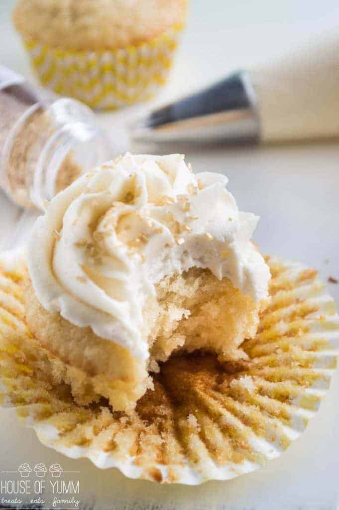 The perfect vanilla cupcake. An EASY friendly from scratch recipe! Light, fluffy, and loaded with vanilla flavor! Plus tons of tips and tricks on HOW to make the perfect cupcake that will work on ANY recipe! 