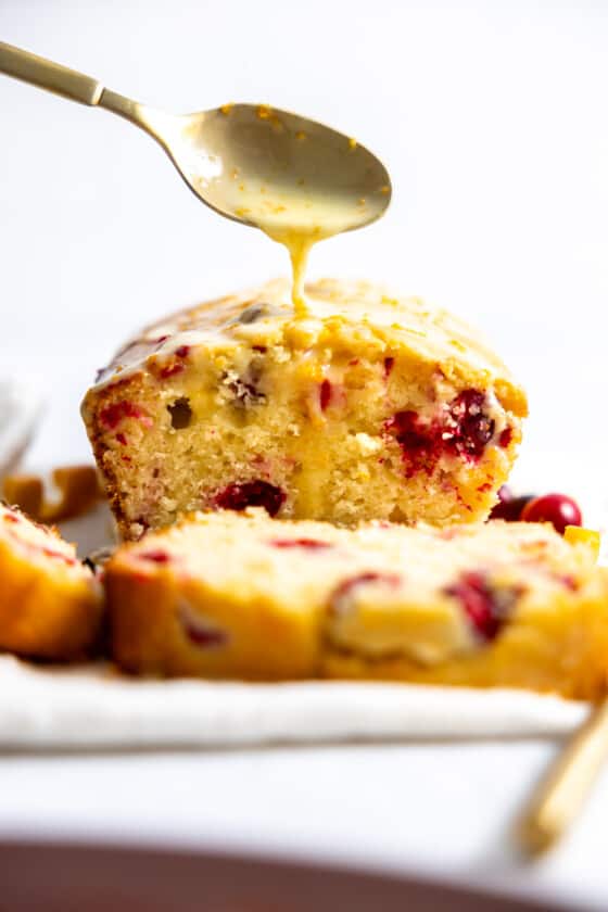 Glazed Cranberry Orange Bread