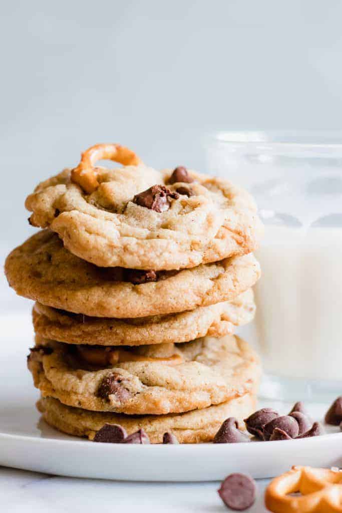 Brown Butter Toffee & Pretzel Chocolate Chip Cookies House of Yumm