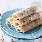 Cinnamon Tortilla Rollups! Only 4 ingredients and 1 minute of your time to make this quick, simple, and delightful dessert!