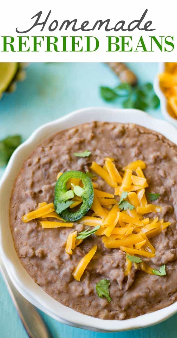 Homemade Refried Beans - House of Yumm