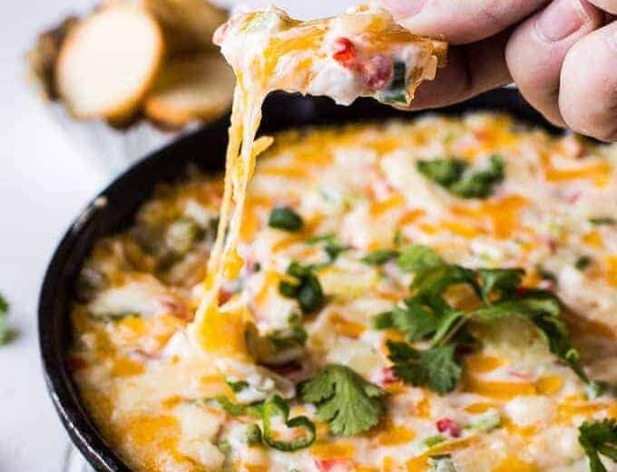 Tex Mex Hot Pimento Cheese Dip - House of Yumm