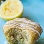 This small batch of healthier lemon muffins will definitely brighten up your breakfast in the morning. Made with whole wheat flour, greek yogurt, and fresh squeezed lemon juice.