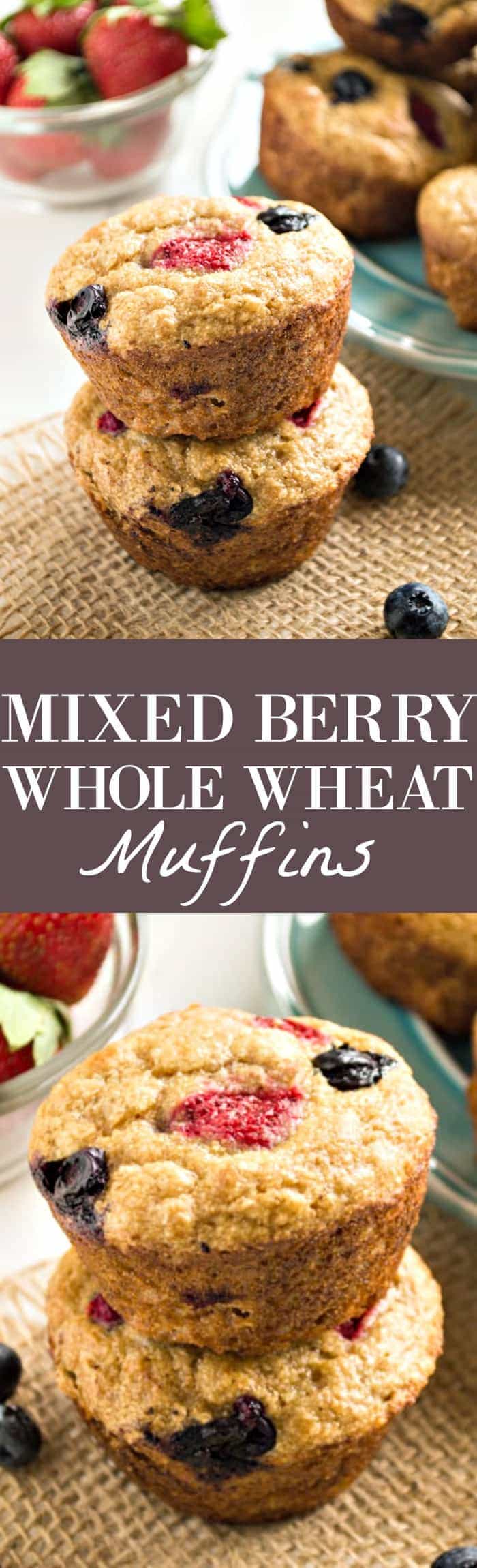 Mixed Berry Whole Wheat Muffins (+ Giveaway!) House of Yumm