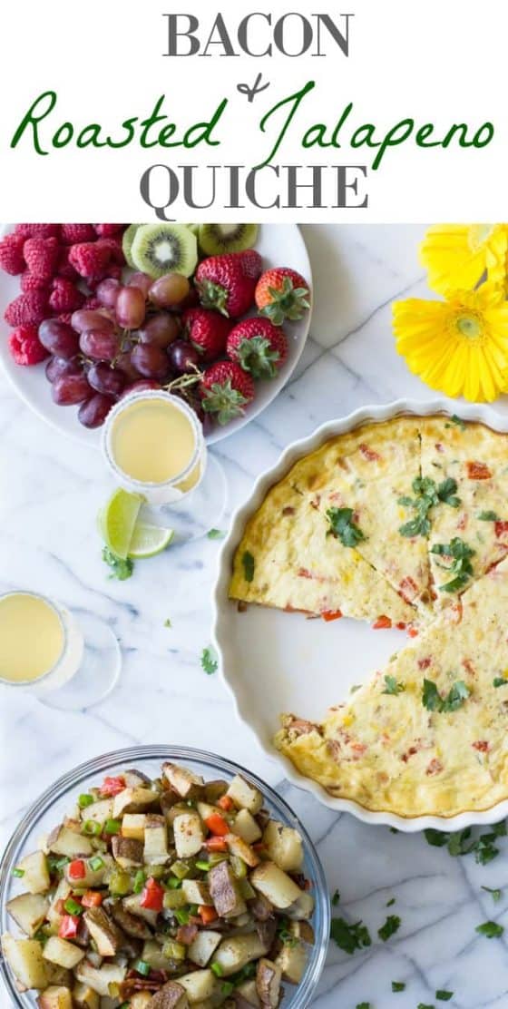 Bacon & Roasted Jalapeno Quiche House of Yumm