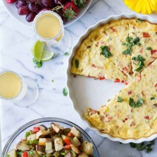 TThese breakfast potatoes are loaded up with flavor including bell peppers and jalapeño. The perfect side dish for brunch or breakfast!!