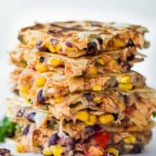 Stacked Texas Cowboy Quesadillas.