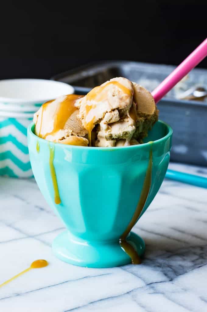 An easy to make, creamy, Dulce de Leche Ice Cream! The tastiest way to cool down! 