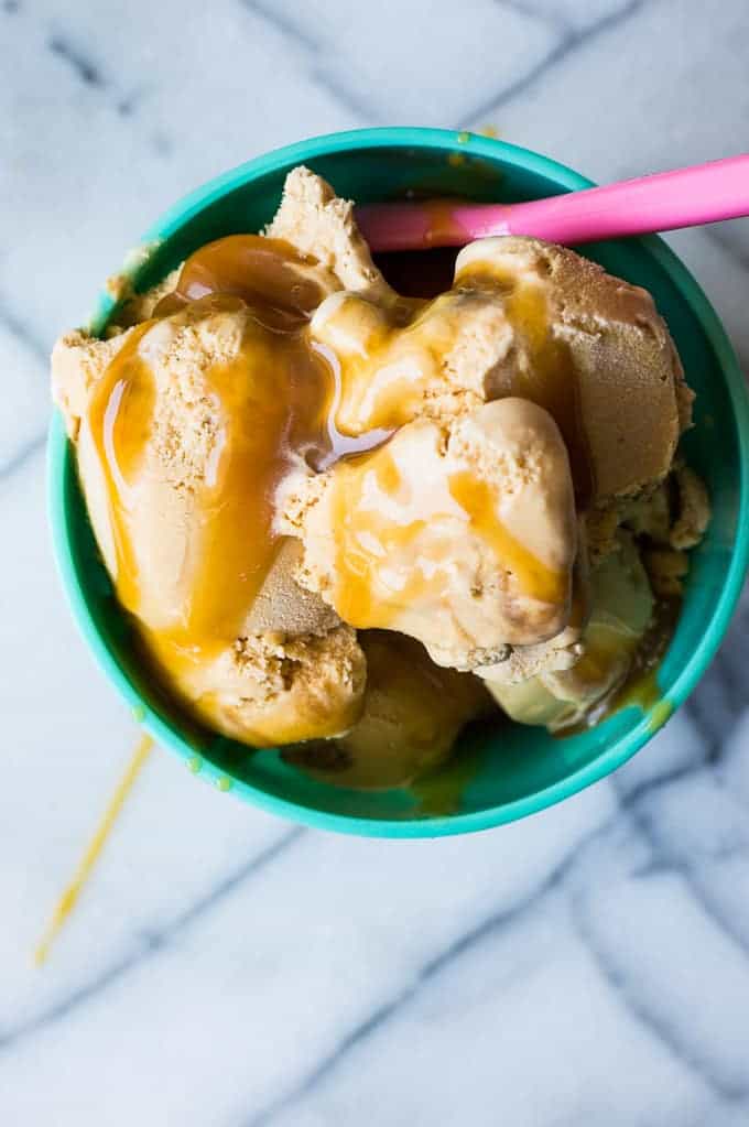 An easy to make, creamy, Dulce de Leche Ice Cream! The tastiest way to cool down! 