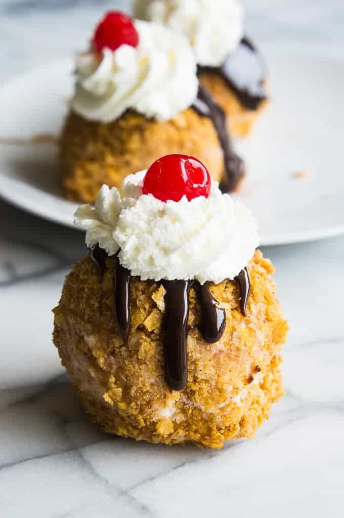 Easy Mexican Fried Ice Cream (and Recipe Video) - House of Yumm