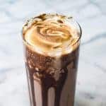 Need a little pep in your step?! This Mocha Milkshake topped with a homemade bruleed marshmallow creme should do the trick!