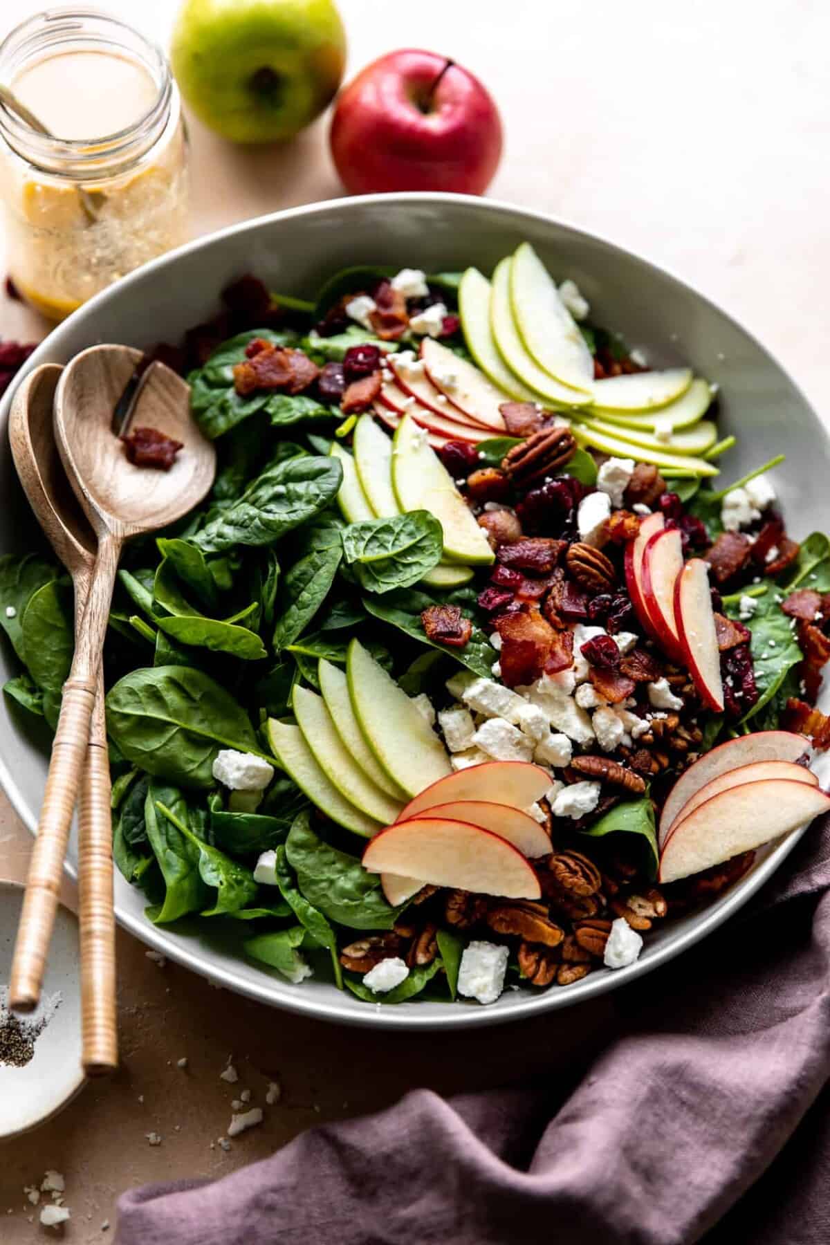 Autumn Apple Salad With A Maple Vinaigrette House Of Yumm