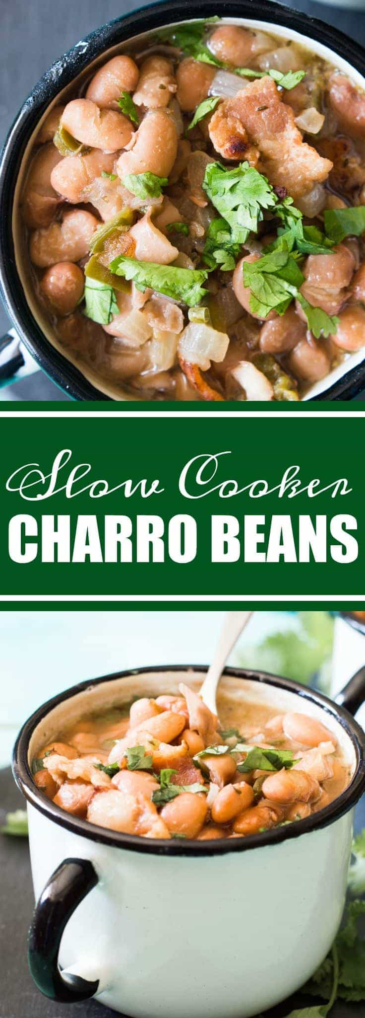 {Slow Cooker} Charro Beans - House of Yumm