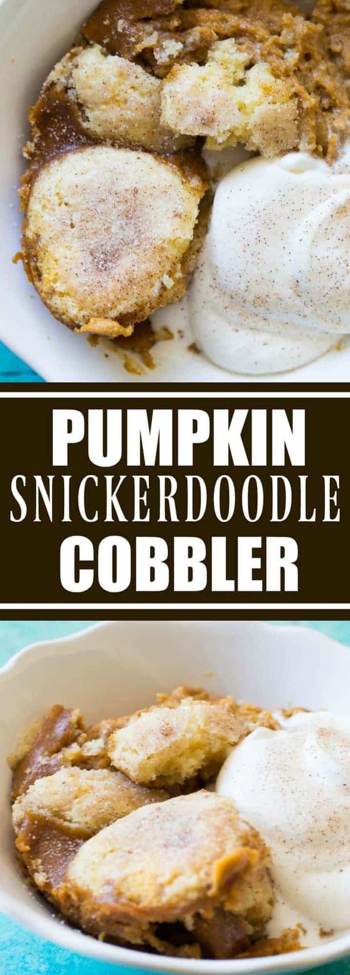 Pumpkin Snickerdoodle Cobbler - House of Yumm
