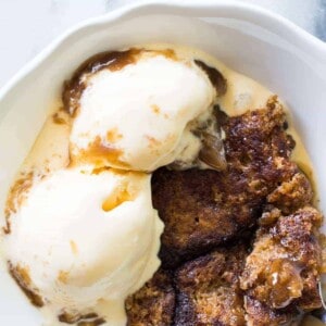 Snickerdoodle Cobbler. This fun Fall dessert is loaded with cinnamon and creates it's own caramel sauce while it bakes!