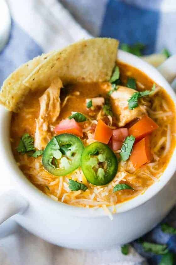 (Slow Cooker) King Ranch Chicken Soup House of Yumm