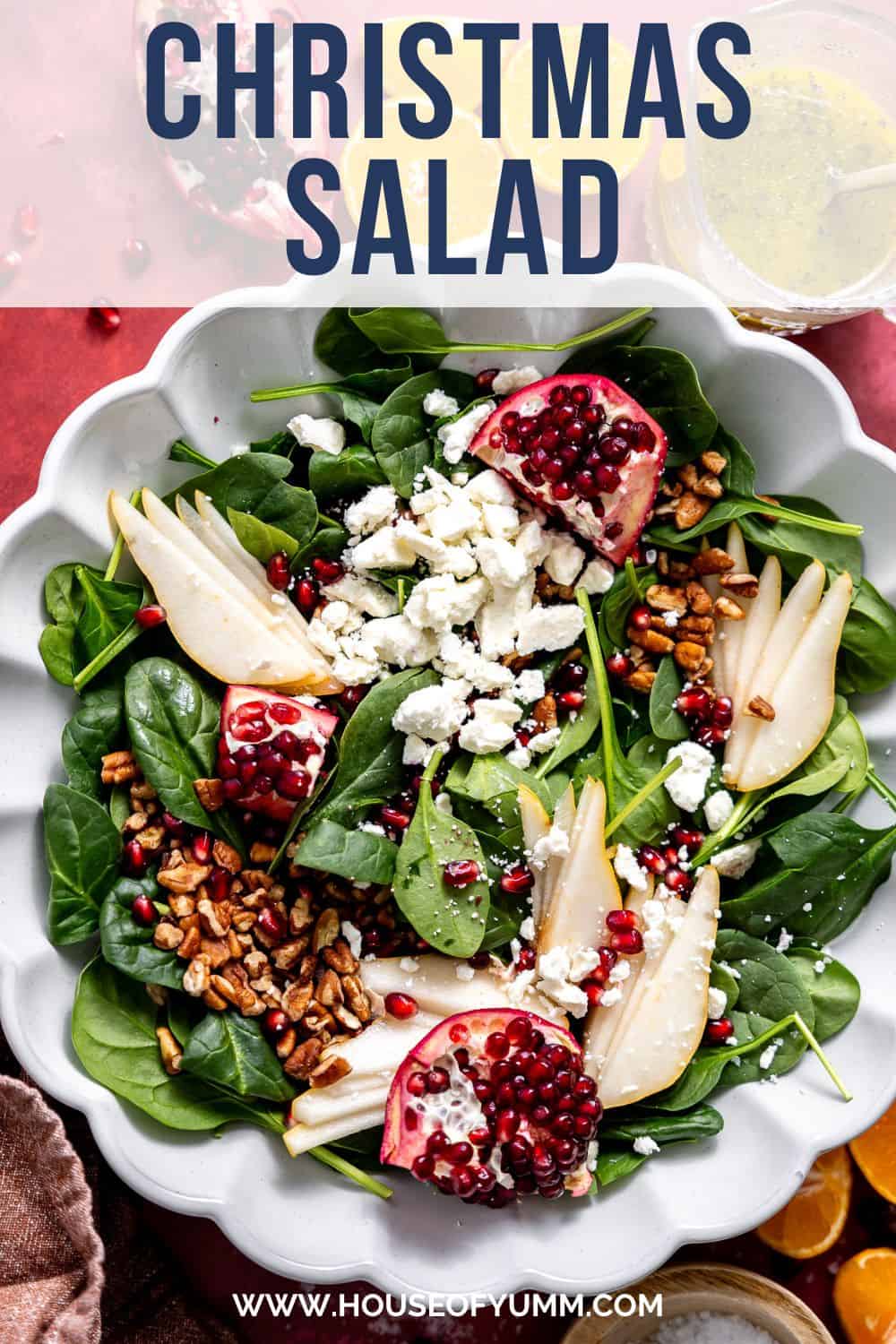 Christmas Salad with text.