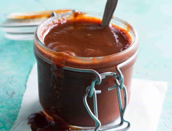 Texas Style BBQ Sauce! The perfect blend of sweet and spicy. Use this on any grilled meats for an extra burst of flavor.