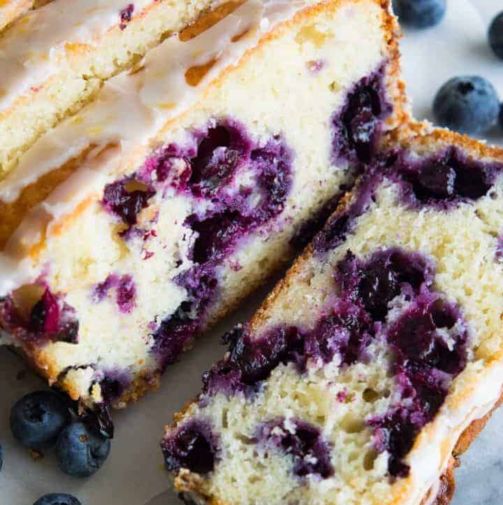 Blueberry Lemon Loaf Cake - House of Yumm