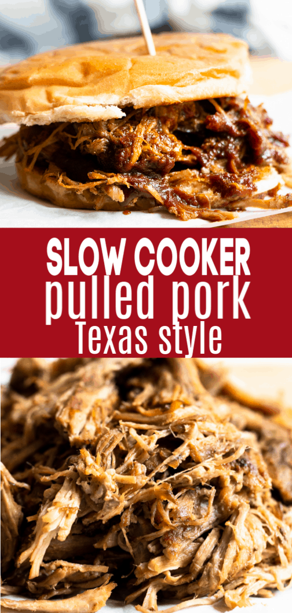 Slow Cooker Pulled Pork {Texas Style} House of Yumm