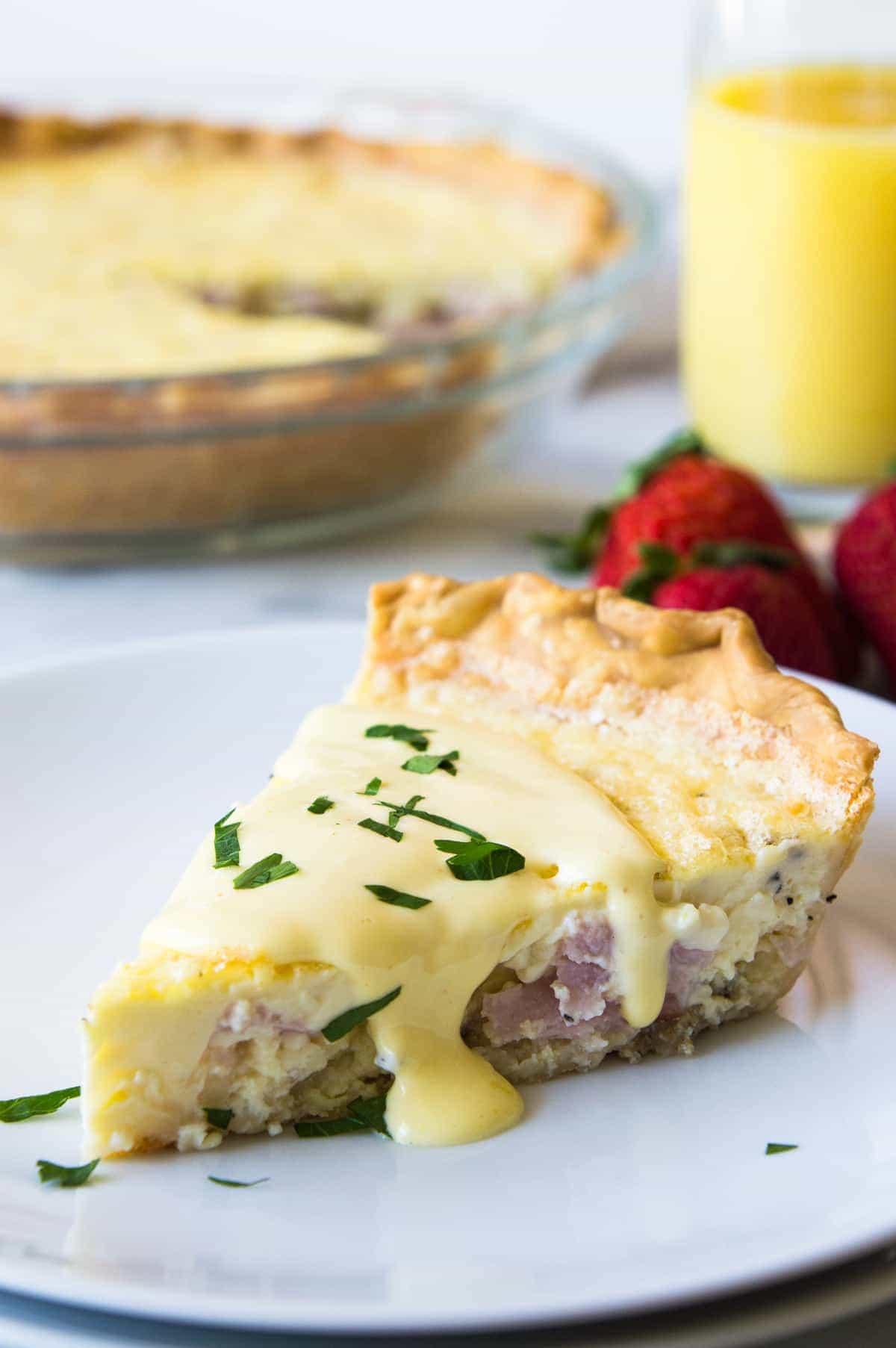 Eggs Benedict Quiche (and Recipe Video!) House of Yumm