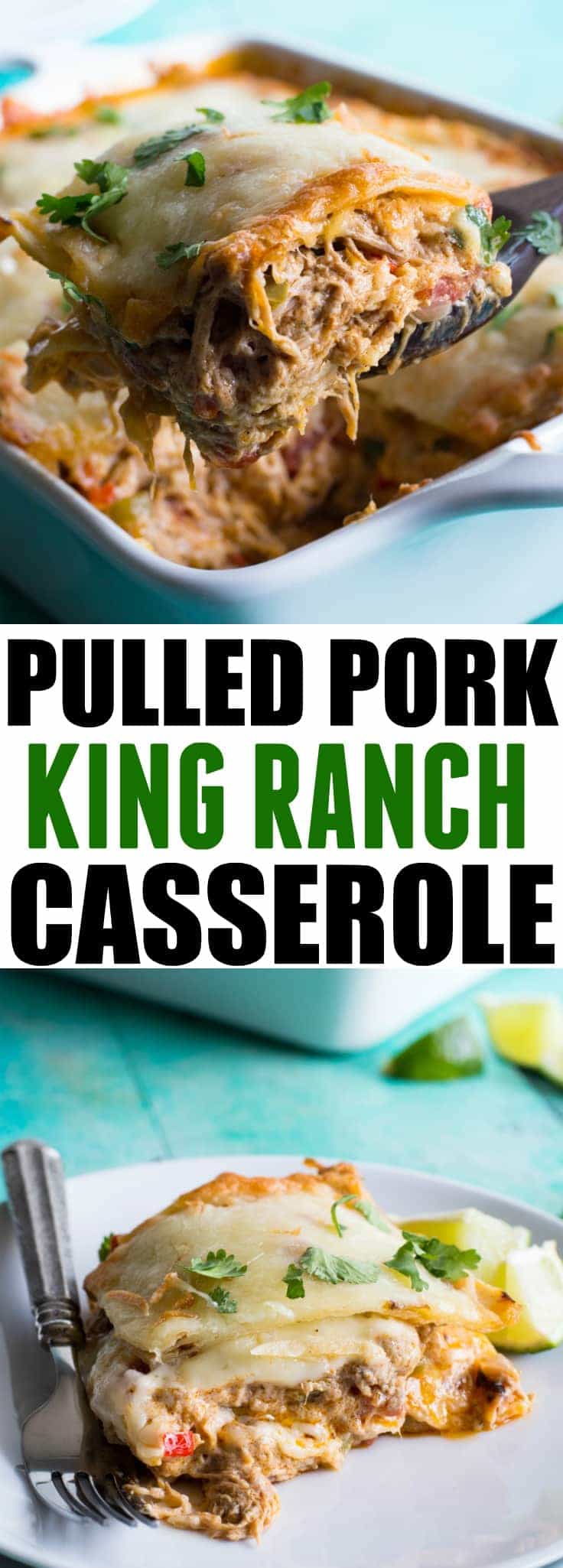 Pulled Pork King Ranch Casserole - House of Yumm