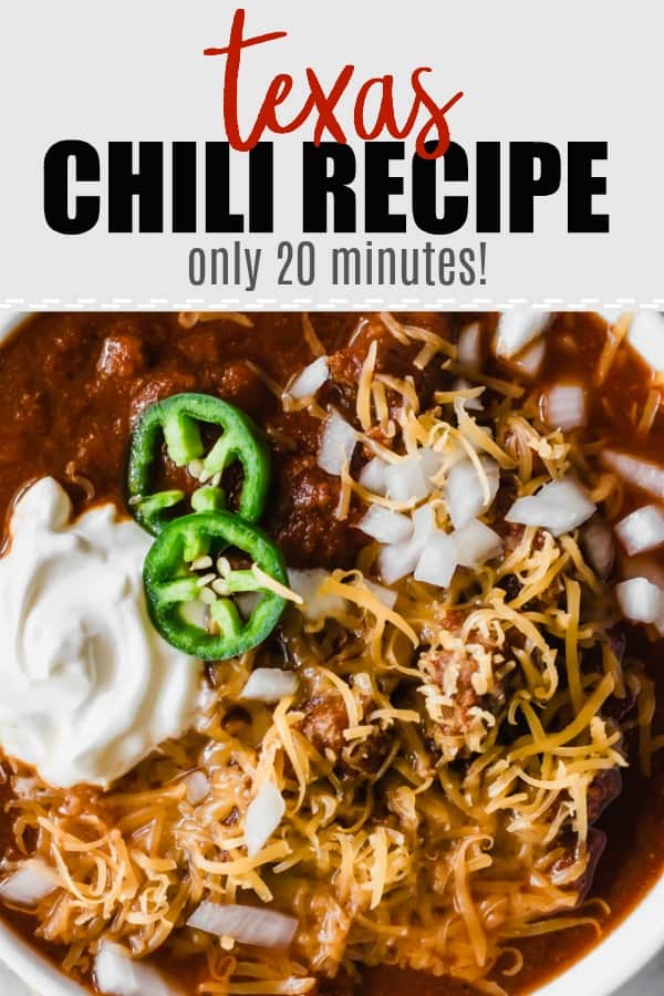 Texas Chili Recipe (Only 20 Minutes!) House of Yumm