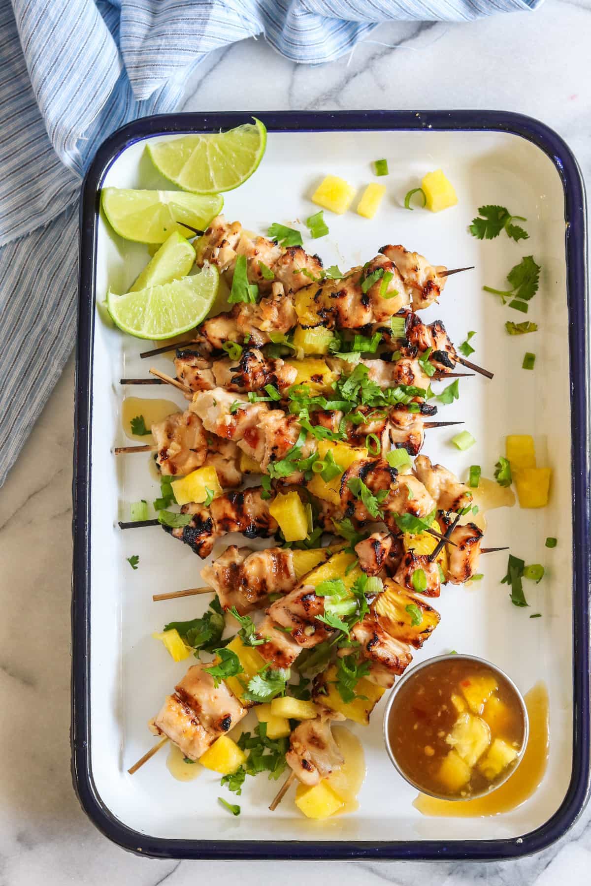 Sweet Chili Grilled Chicken And Pineapple Skewers House Of Yumm 3097