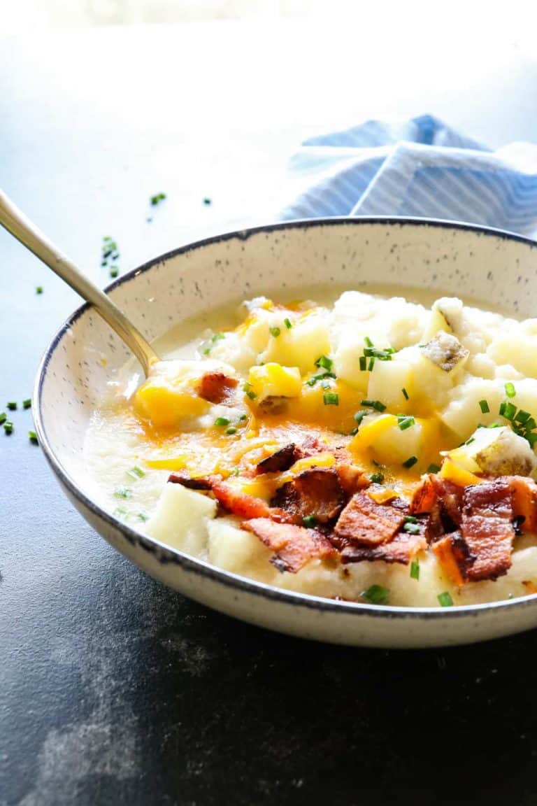 Secretly Healthy Potato Soup - House of Yumm