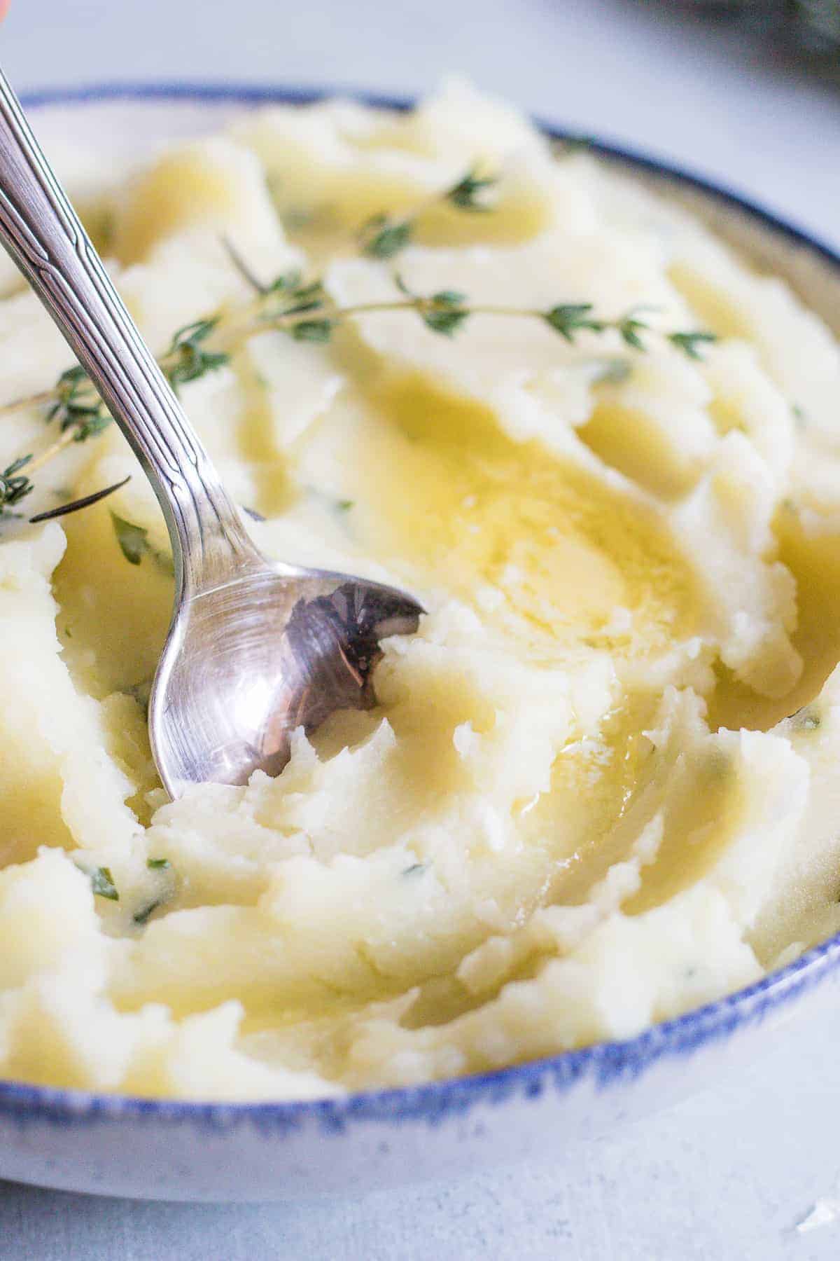 Garlic Herb Mashed Potatoes House of Yumm