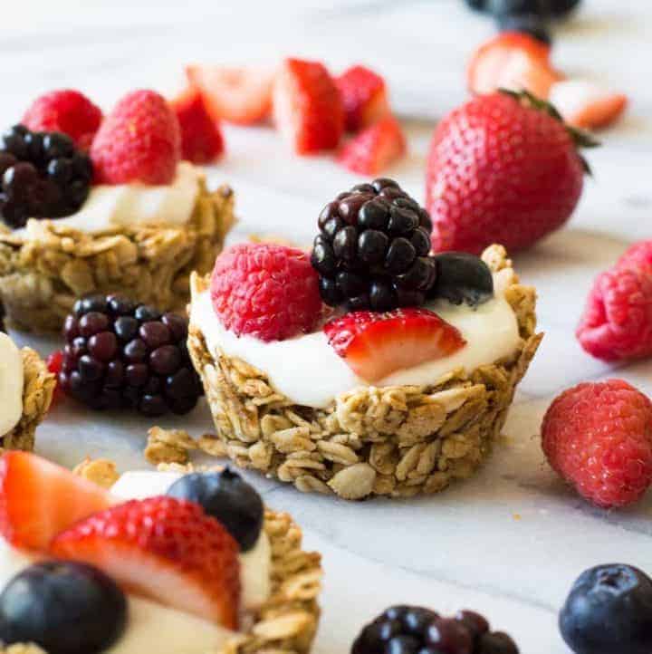 Fruit and Yogurt Granola Cups (and Recipe Video!) House of Yumm