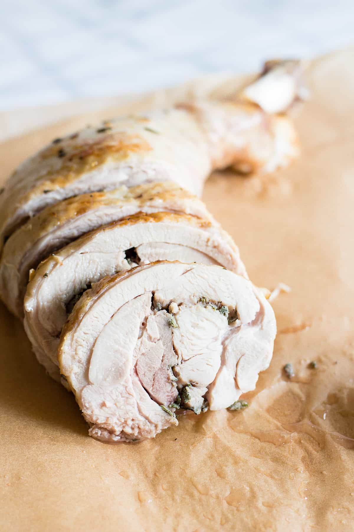 Tender and juicy turkey perfect for Thanksgiving day. Plus instructions on how to make turkey stock, gravy and stuffing too! 